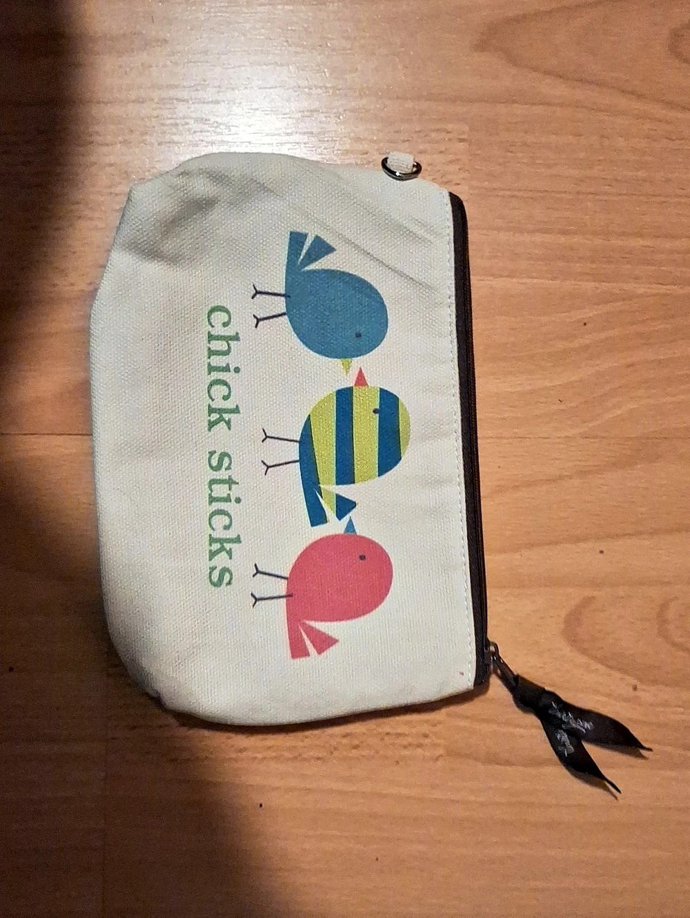 Thirty One Chick Sticks Bird Graphic Cosmetic Pouch